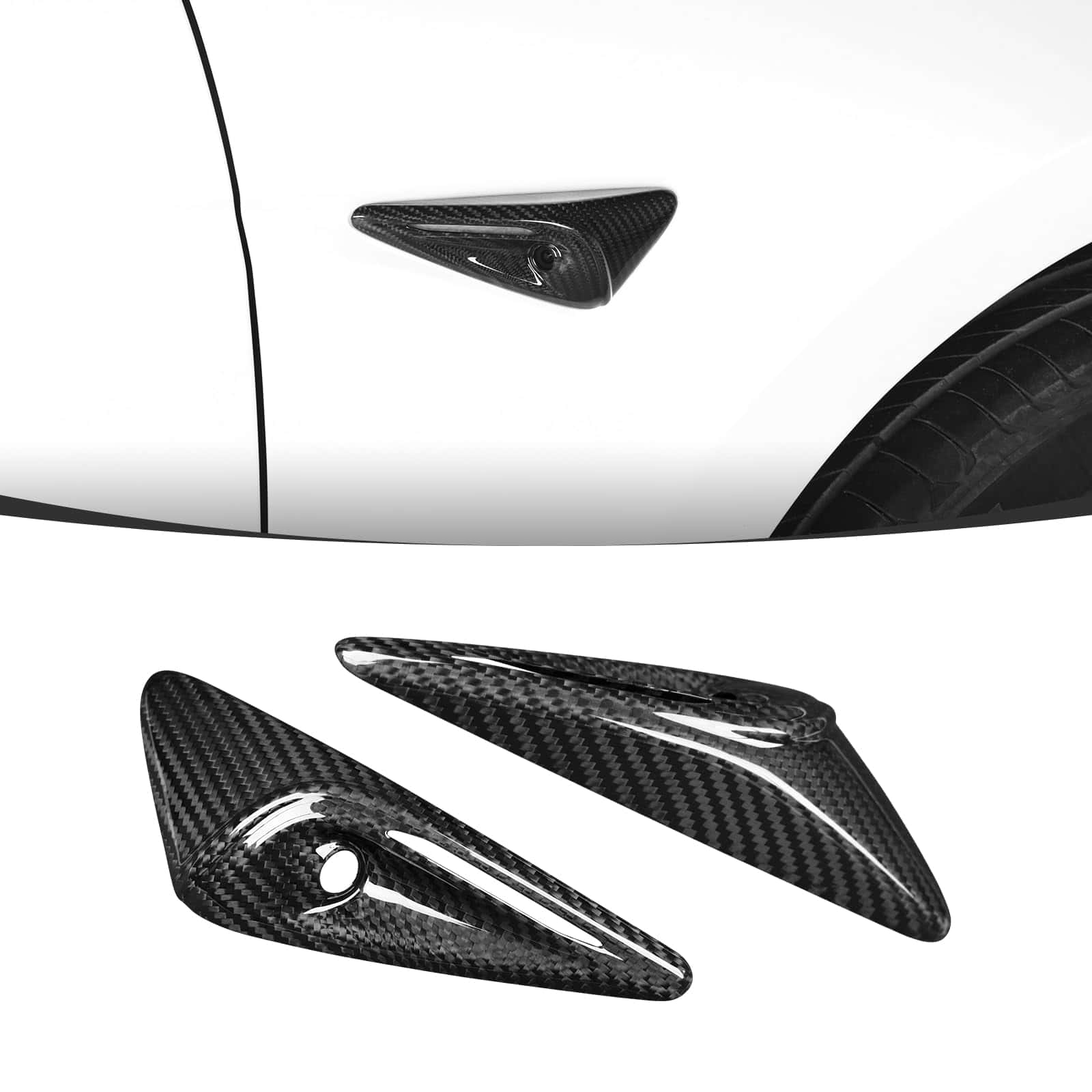 carbon fiber exterior upgrades for model 3 and model y